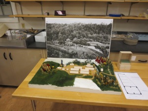 Robert H. Treman State Park model of the CCC camp